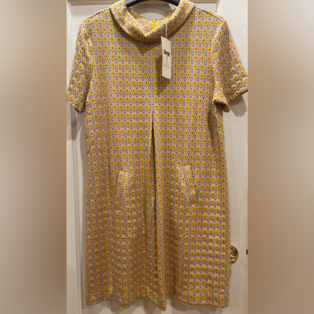 Tyler Boe  Kristen Jacquard Shift Dress, NWT, Size L - Picture 4 of 8